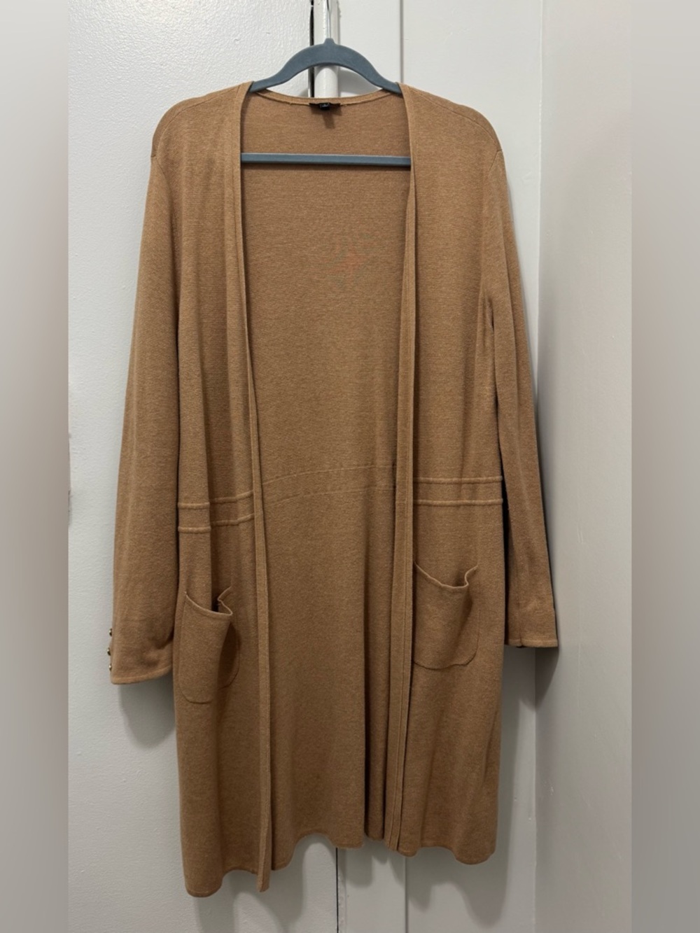 TALBOTS OPEN FRONT LONG CARDIGAN